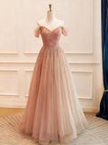 Shiny Prom Dress Sweetheart Pleated Tulle Evening Dress Gala Dress HZ0319