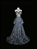Gorgeous Prom Dress Spaghetti Straps Pleated Long Evening Dress Gala Dress HZ0319