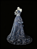Gorgeous Prom Dress Spaghetti Straps Pleated Long Evening Dress Gala Dress HZ0319