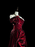Elegant Prom Dress Off Shoulder Pleated Long Evening Dress Gala Dress HZ0319