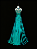 Gorgeous Prom Dress A Line Sweetheart Pleated Gala Dress Evening Dress HZ0319
