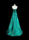 Gorgeous Prom Dress A Line Sweetheart Pleated Gala Dress Evening Dress HZ0319