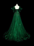 Gorgeous Prom Dress Dark Green A Line Sweetheart Pleated Gala Dress Evening Dress HZ0319