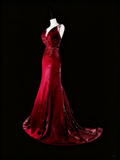 Stunning Prom Dress Spaghetti Straps Mermaid Gala Dress Evening Dress HZ0319