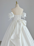 Newest Wedding Dress V-neck Pleated Tulle Wedding Dress HZ0319