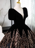 Gorgeous Prom Dress V-neck Pleated Ball Gown Sweet 16 Dress Evening Dress HZ0319