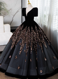 Gorgeous Prom Dress V-neck Pleated Ball Gown Sweet 16 Dress Evening Dress HZ0319