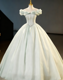 New Design Prom Dress Off Shoulder Pleated Ball Gown Evening Dress Sweet 16 Dress HZ0319