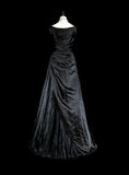 Gorgeous Prom Dress A Line V-neck Pleated Evening Dress Gala Dress HZ0319