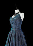 Shiny Prom Dress Sweetheart Pleated Evening Dress Gala Dress Birthday Party Outfits HZ0319