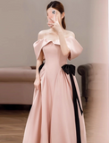 Pretty Prom Dress Off Shoulder Pleated Evening Dress Birthday Party Outfits HZ0319