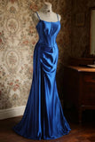 Elegant Prom Dress Spaghetti Straps Pleated Evening Dress Gala Dress Cocktail Dress HZ0319