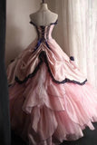 Elegant Prom Dress Strapless Pleated Tiered Evening Dress Sweet 16 Dress Ball Gown HZ0319