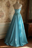Stunning Prom Dress A Line Strapless Pleated Evening Dress Gala Gown Cocktail Dress HZ0319