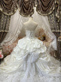 Stunning Prom Dress Strapless Pleated Evening Dress Quinceanera Dress Ball Gown HZ0319