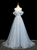 Stunning Prom Dress Off Shoulder Pleated Tulle Gala Dress Evening Dress HZ0319