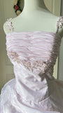 Newest Prom Dress Spaghetti Straps Pleated Ball Gown Evening Dress Quinceanera Dress HZ0319