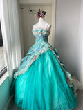 New Arrival Prom Dress Spaghetti Straps Pleated Ball Gown Evening Dress Quinceanera Dress HZ0319