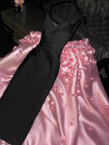New Design Prom Dress V-neck Pleated Ball Gown Evening Dress Quinceanera Dress HZ0319
