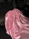New Design Prom Dress V-neck Pleated Ball Gown Evening Dress Quinceanera Dress HZ0319