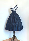 Beauty Prom Dress Dark Blue Off Shoulder Pleated Gala Dress Evening Dress Formal Dress HZ0319