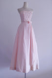 New Arrival Prom Dress Light Pink Strapless Pleated Evening Dress Birthday Party Dress Formal Dress HZ0319