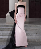 Elegant Prom Dress Strapless Sheath Pleated Evening Dress Formal Dress Gala Dress HZ0319