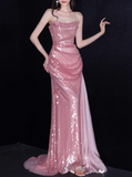 Shiny Prom Dress Strapless Pleated Gala Dress Evening Dress Formal Dress HZ0319