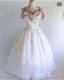 Pretty Prom Dress Spaghetti Straps Polka Dots Gala Dress Evening Dress Formal Dress HZ0319