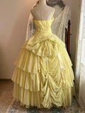 Pretty Prom Dress Sweetheart Pleated Evening Dress Quinceanera Dress Ball Gown HZ0319