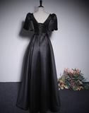 Minimalist Prom Dress Black A Line Sweetheart Pleated Gala Dress Evening Dress Formal Dress HZ0319
