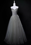 Charming Prom Dress A Line Sweetheart Pleated Tulle Gala Dress Evening Dress Party Dress HZ0319