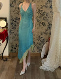 Shiny Prom Dress V-neck Backless Gala Dress Cockatail Dress Evening Dress HZ0319