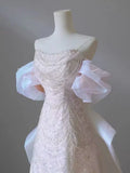 Off The Shoulder Pink Sequin A Line Pearl Prom Dress Sweet 16 Party Gown HZ0319
