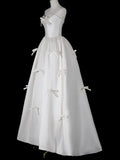 White Strapless A Line Cute Sweet Birthday Party Dress HZ0319
