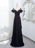 Off Shoulder A Line Long Prom Dress Vintage Ruffle Evening Party Gown HZ0319