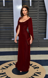Charming Burgundy Mermaid Satin Long Party Dress Evening Gown HZ0319