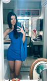 Blue One Shoulder Sheath Short Evening Party Dress HZ0319