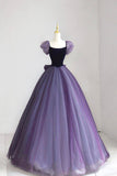 Elegant Purple A-Line Long Formal Party Dress Evening Gown HZ0319