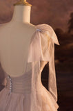 Stunning Straps A-Line Tulle Ruffles Wedding Dress Evening Gown HZ0319