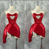 Red Sweetheart Sheath Short Party Dress Homecoming Dress, HZ0319