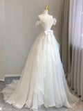 Elegant Strapless A-Line Light Wedding Dress Birthday Outfits, HZ0319