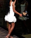 Retro Black Sparkling Sequin Halter Dress Design A-Line Tiered Party Dress Homecoming Dress HZ0319