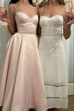 Pink Spaghetti Straps A-Line Lovely Party Dress Birthday Outfits HZ0319