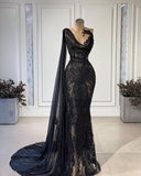 black sexy evening Dress prom HZ0319