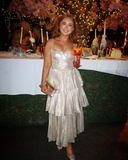 Silver Spaghetti Straps A-Line Tiered Long Formal Party Dress HZ0319