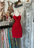 Red Spaghetti Straps Sheath Mini Birthday Dresses Homecoming Dresses, HZ0319