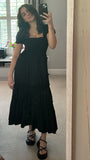 Simple Black A-Line Party Dress Fashion Vacation Dress, HZ0319
