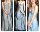 Elegant Blue Sweetheart Neck A-Line Long Party Dress Evening Gown, HZ0319