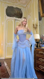 Gorgeous Strapless A-Line Beading Chiffon Long Party Dress with Detachable Sleeves, HZ0319